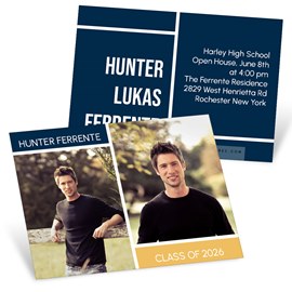 Class of Color Block - Mini Graduation Announcements