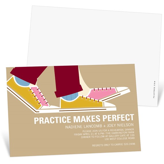 Perfect Strides - Rehearsal Dinner Invitations