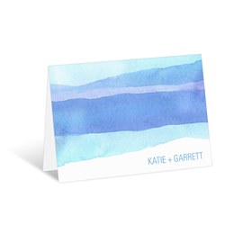 Vivid Blue Watercolor - Elegant Thank You Cards