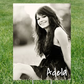 Vertical Grad Photo - Graduation Party Yard Sign