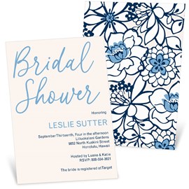 Blissful Blooms - Bridal Shower Invitations