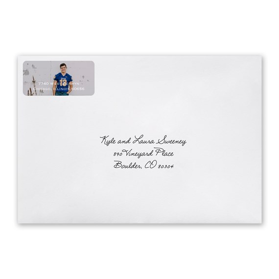 customizable text area with photo placeholder