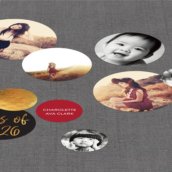 collage with photo placeholders, customizable text area
