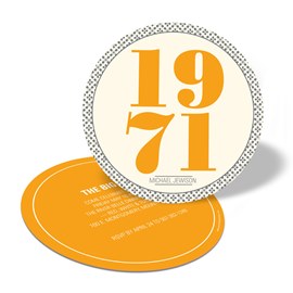 Bold Numbers - Birthday Party Invitations