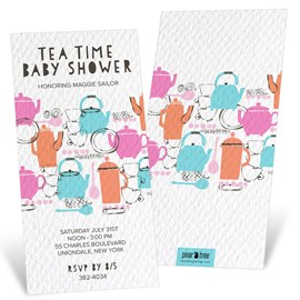 Tea Time - Baby Shower Invitations