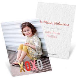 XOXO Faux Foil - Valentine's Day Cards