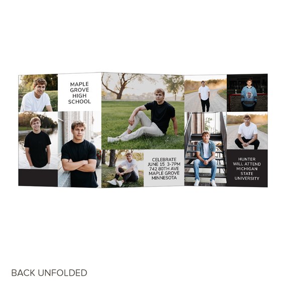 photo collage with customizable text area