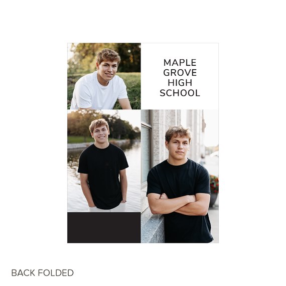 collage photo placeholders with printed text