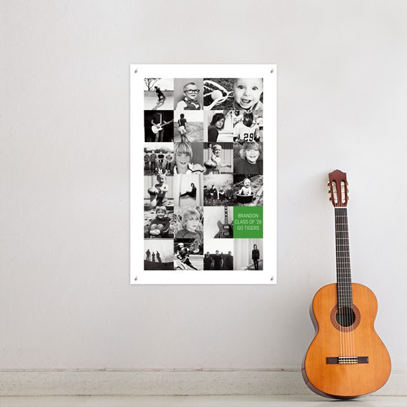 photo collage with customizable text area