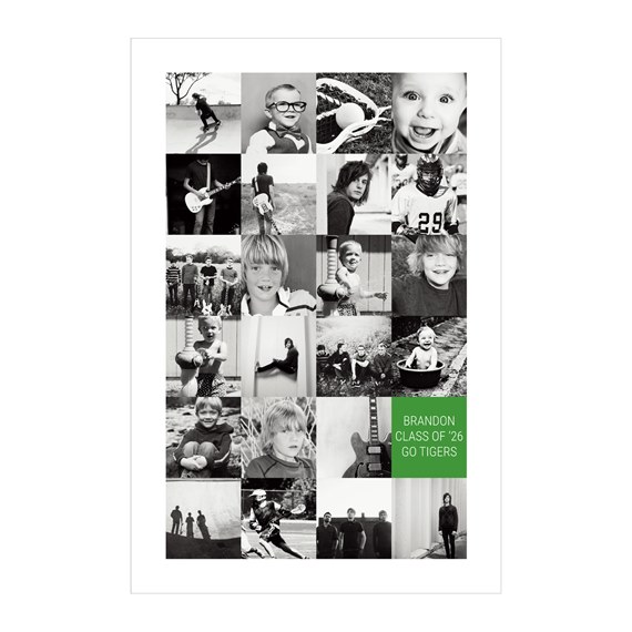 photo placeholder, customizable text area
