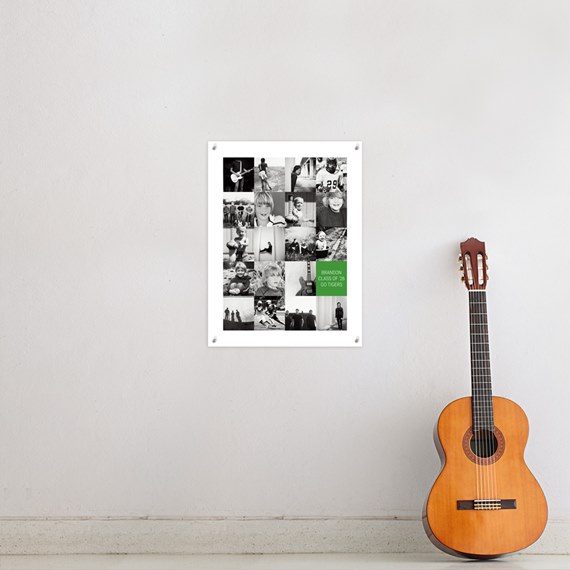 photo placeholder collage with customizable text area