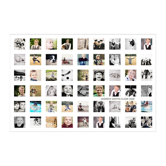 photo collage with customizable text area
