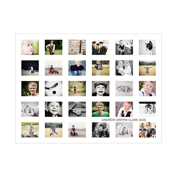 photo collage with customizable text area