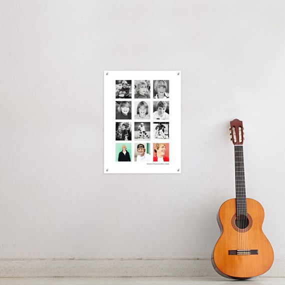 photo collage with customizable text area