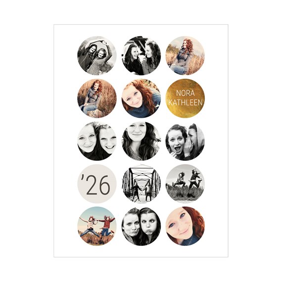 collage design with photo placeholders and customizable text area