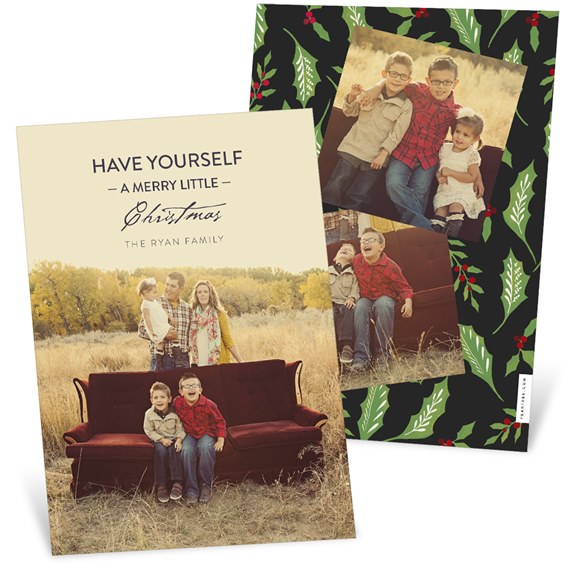Mixed Font Greeting Vertical - Christmas Cards