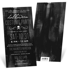Wear Black - Halloween Invitations