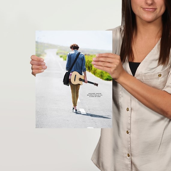 photo placeholder with printed text