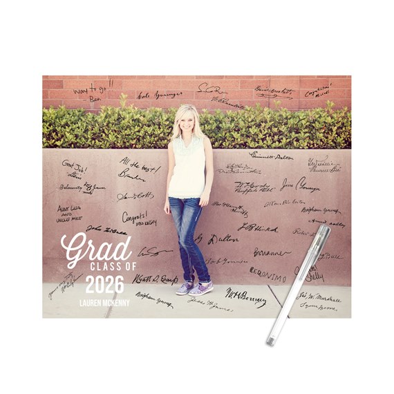 customizable text area with photo placeholder and signatures