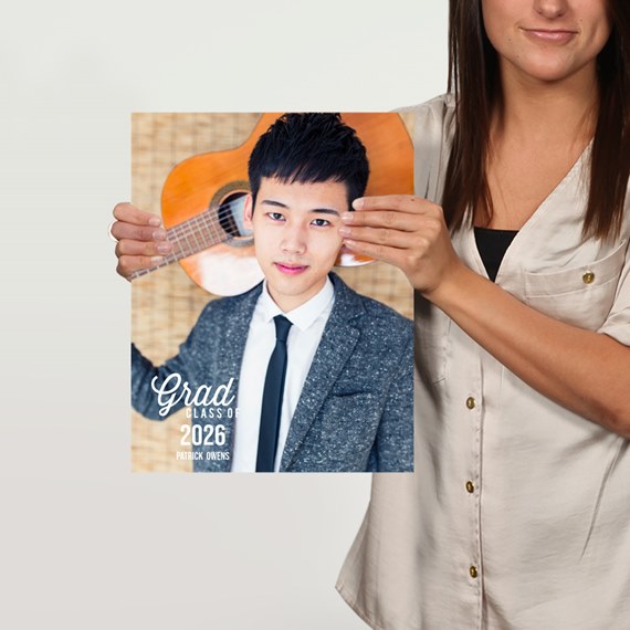 photo placeholder with graduation design