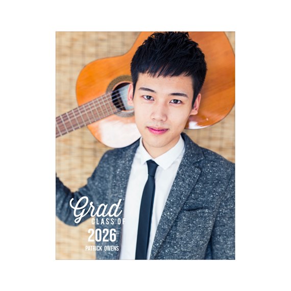 photo placeholder with text design for graduation announcement