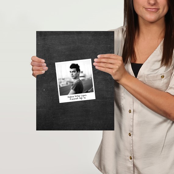 photo placeholder on dark background with text