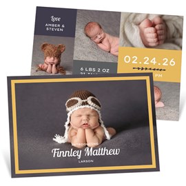 Gilded Frame - Birth Announcements