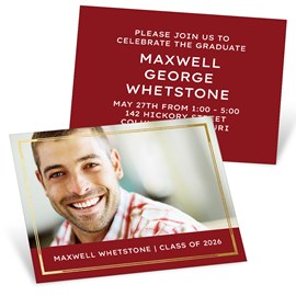 Well Framed - Mini Graduation Party Invitations