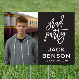 Scrawled Success - Graduation Party Yard Sign