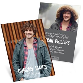 Photo Finish - Mini Graduation Invitations