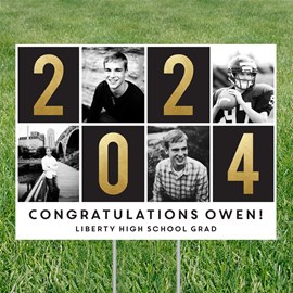Gilded Year - Graduation Party Yard Sign