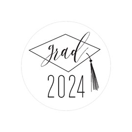 Grad Hat - Graduation Envelope Seals