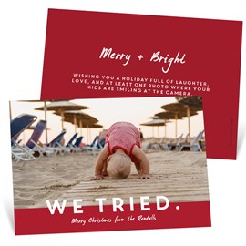 We Tried - Christmas Card