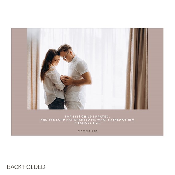 photo placeholder with text area for announcement