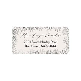 Silver Flurry - Address Labels