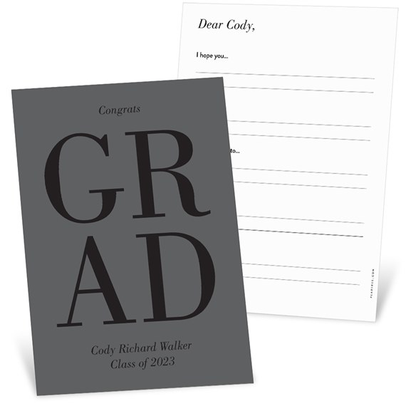 Shining Classic - Graduation Party Advice Cards