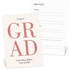 Classic Grad - Graduation Party Advice Cards