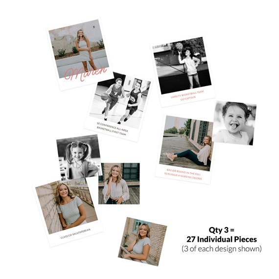 photo placeholders with text captions