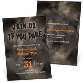 Dare You - Halloween Party Invitation