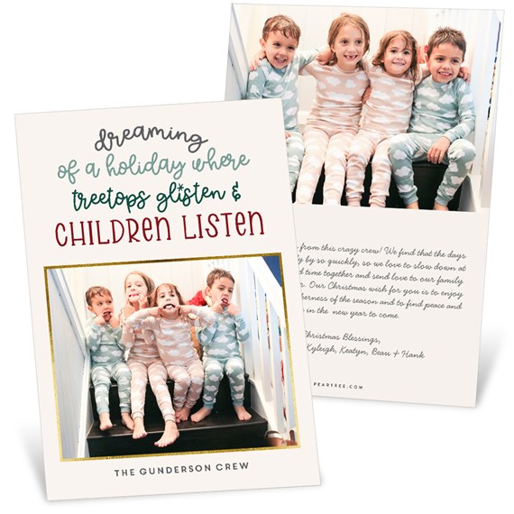 Children Listen  - Christmas Card