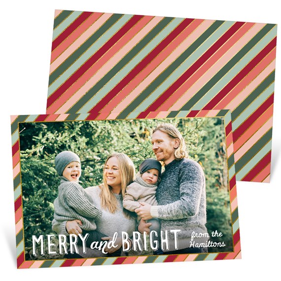 Candy Stripes - Christmas Card