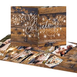 Glowing Rustic - Christmas Card