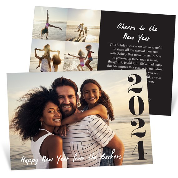 Vertical Year - New Year Card