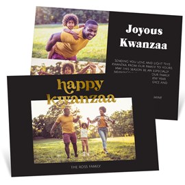 Glittering Gold - Kwanzaa Card