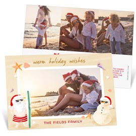 Beach Santa - Christmas Card