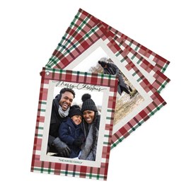 Wrapped in Plaid - Christmas Card