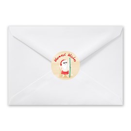 Beach Santa - Envelope Seals