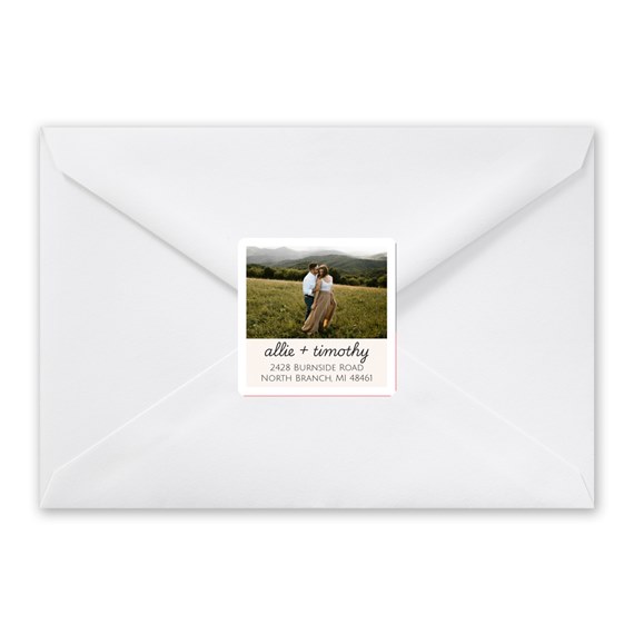 photo placeholder on address label