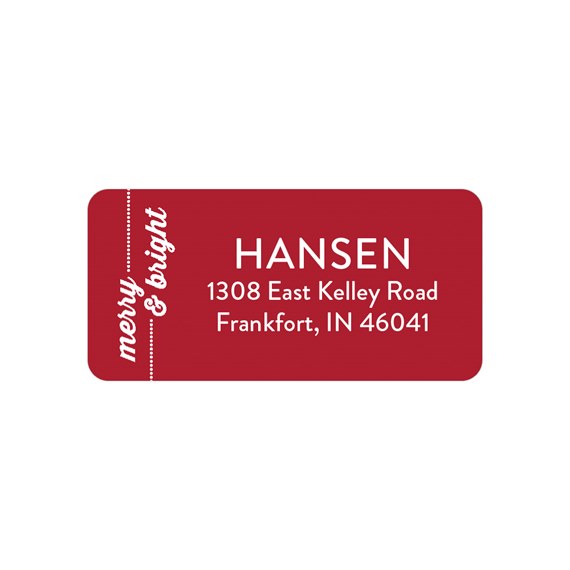 Merry and Bright - Address Labels