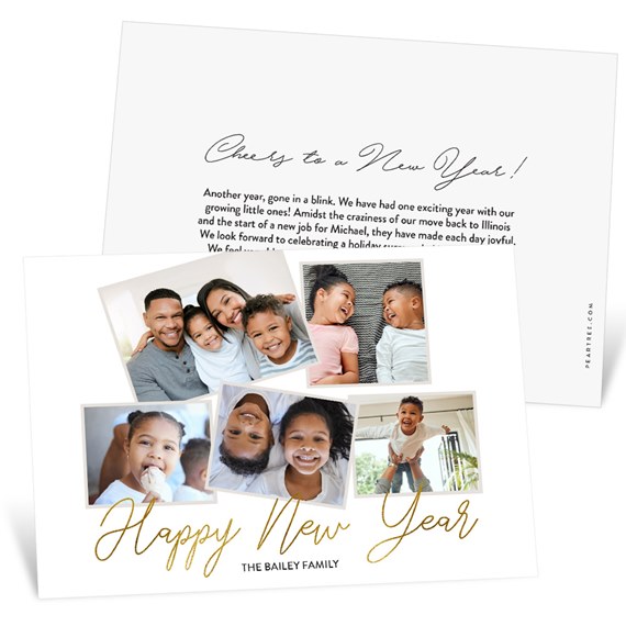 Glowing New Year - New Year Card